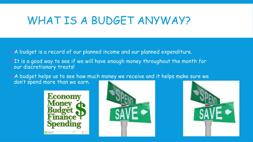 what is a budget anyway