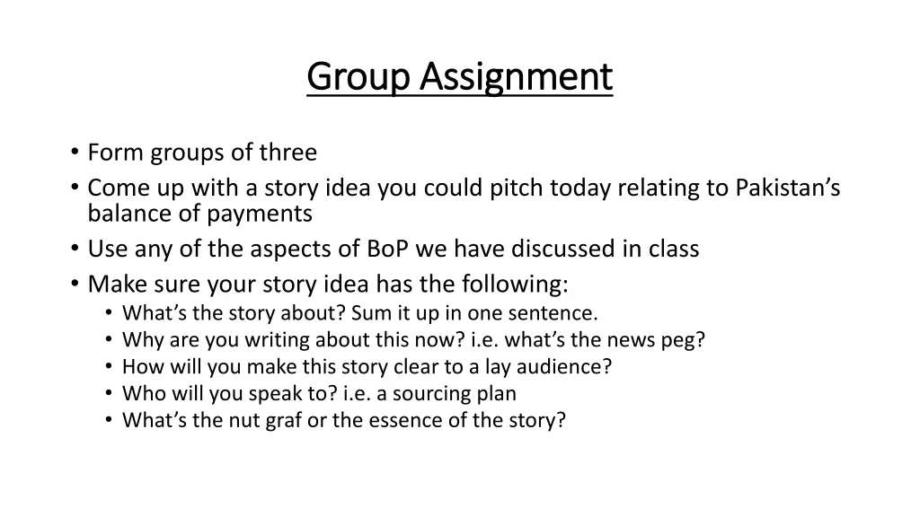 group assignment group assignment