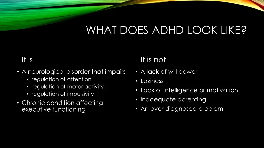 what does adhd look like