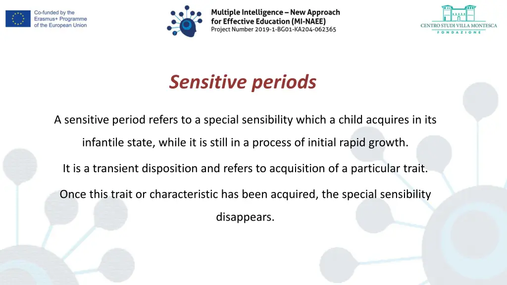 sensitive periods