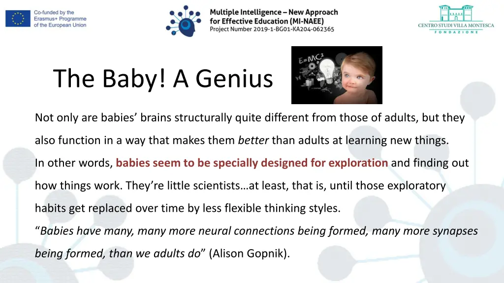 the baby a genius