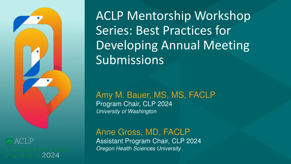 aclp mentorship workshop series best practices 1