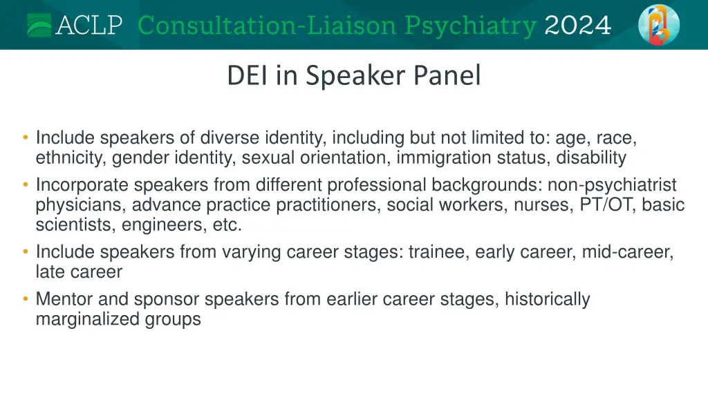 dei in speaker panel