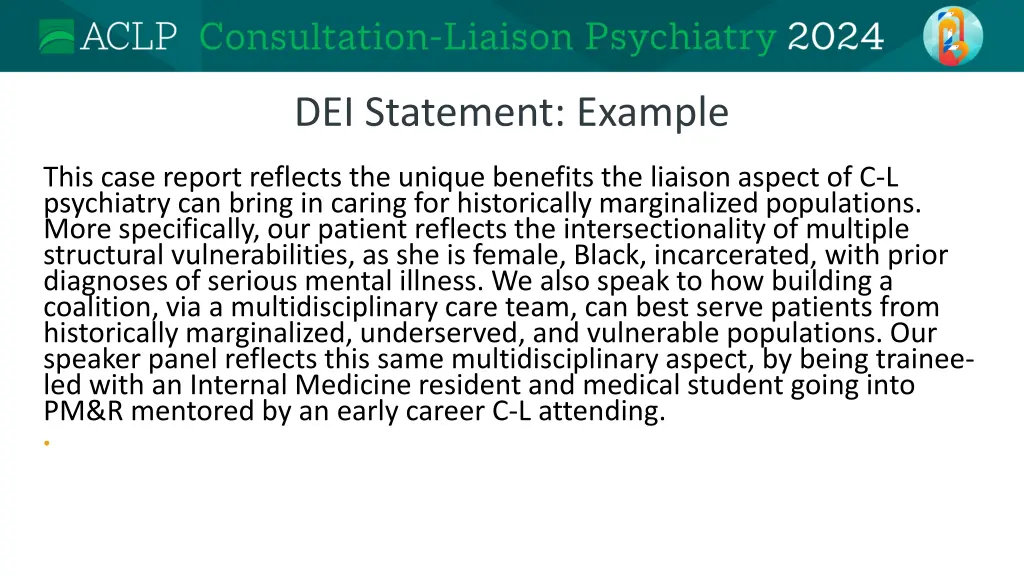 dei statement example 1