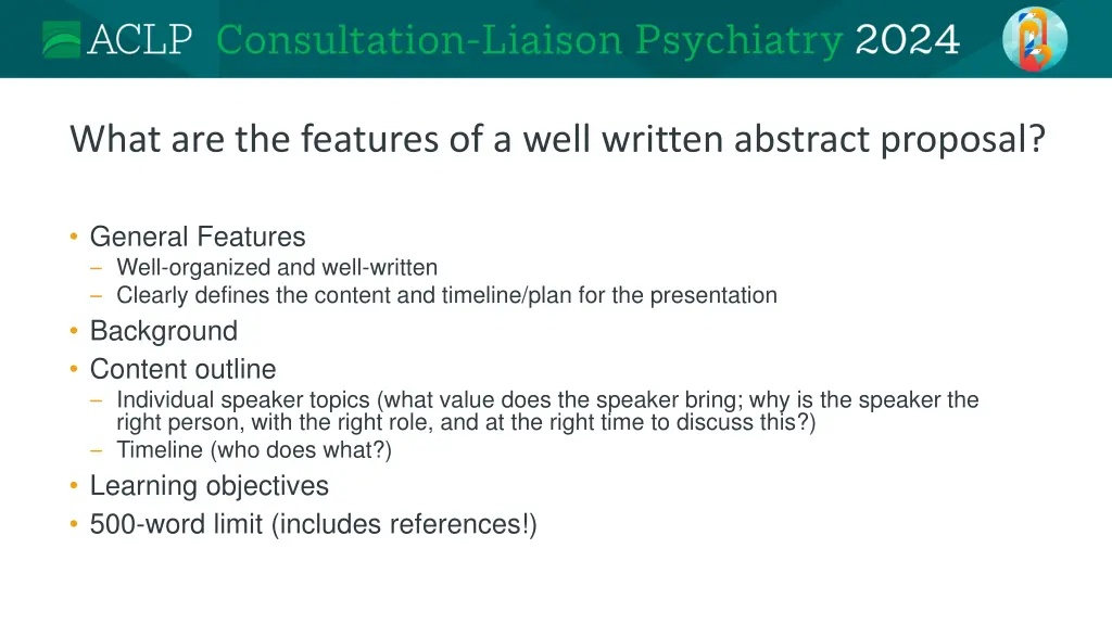 what are the features of a well written abstract