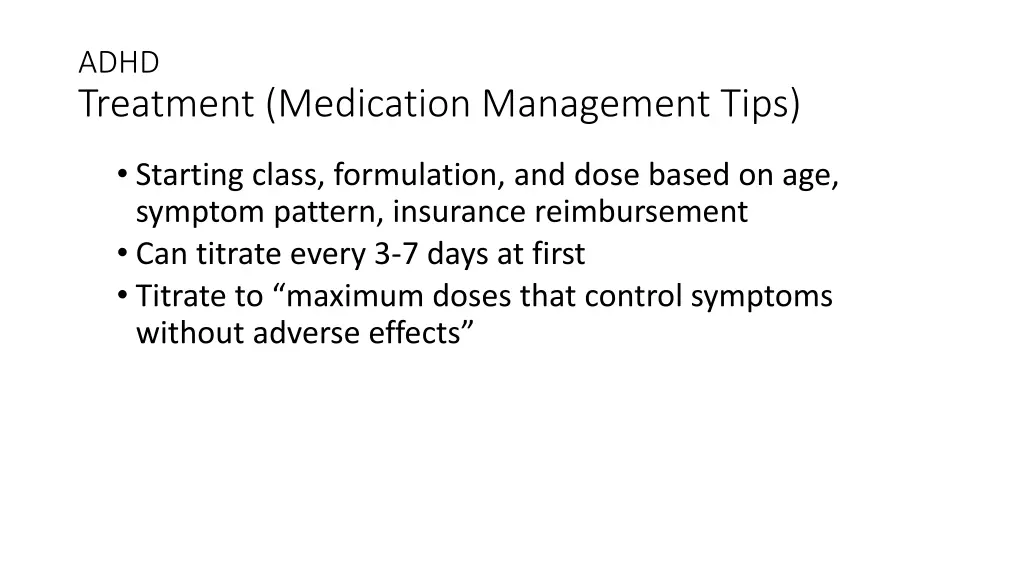 adhd treatment medication management tips