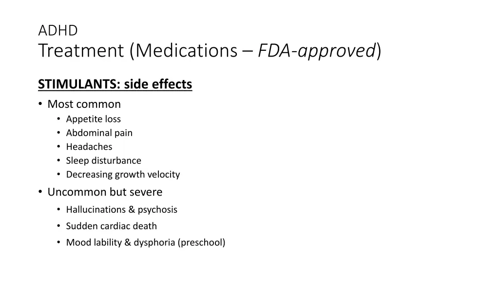 adhd treatment medications fda approved 1