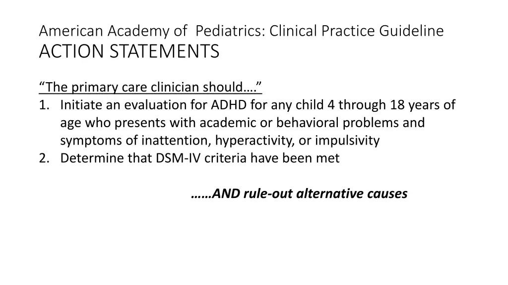 american academy of pediatrics clinical practice 11