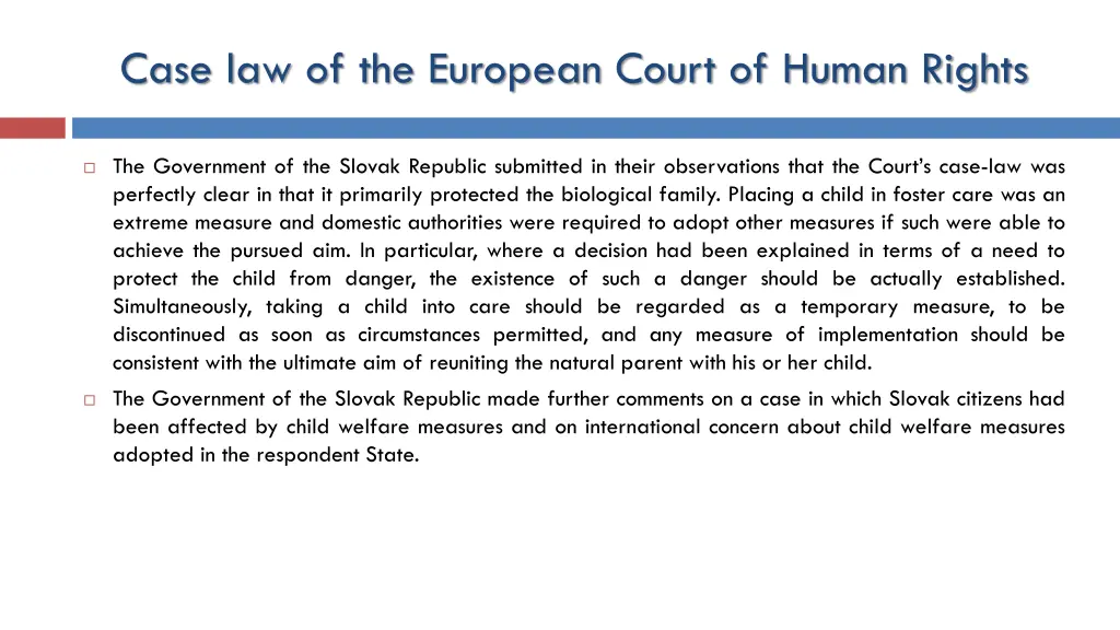 case law of the european court of human rights 13