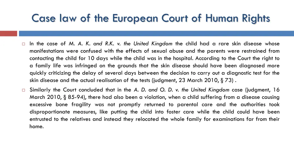 case law of the european court of human rights 17