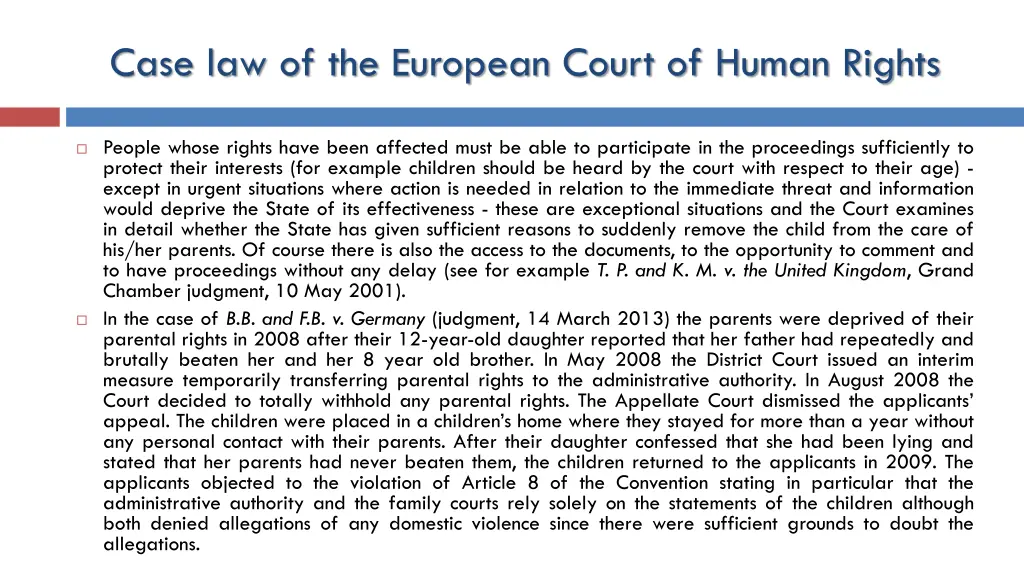 case law of the european court of human rights 18