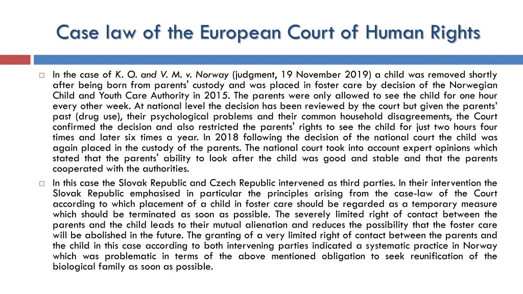 case law of the european court of human rights 20