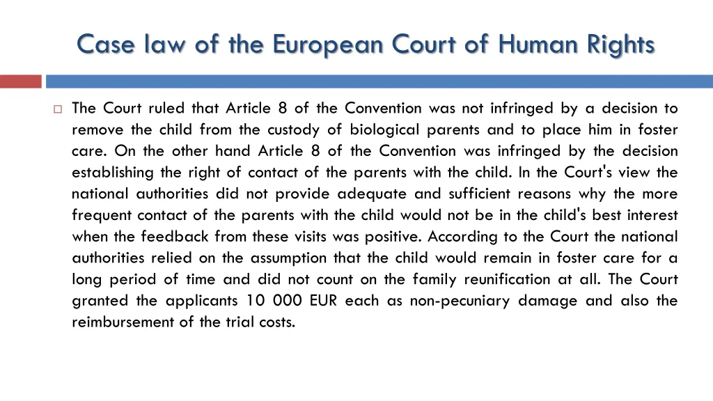 case law of the european court of human rights 21