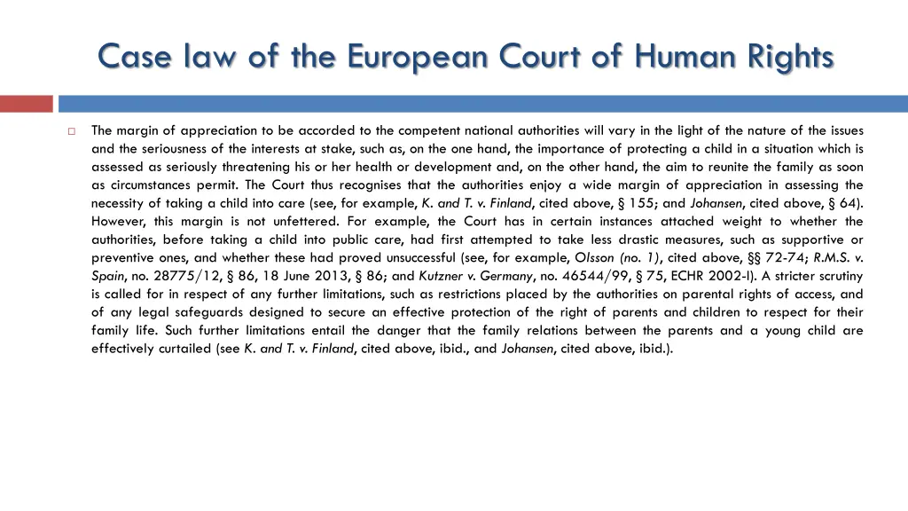 case law of the european court of human rights 7