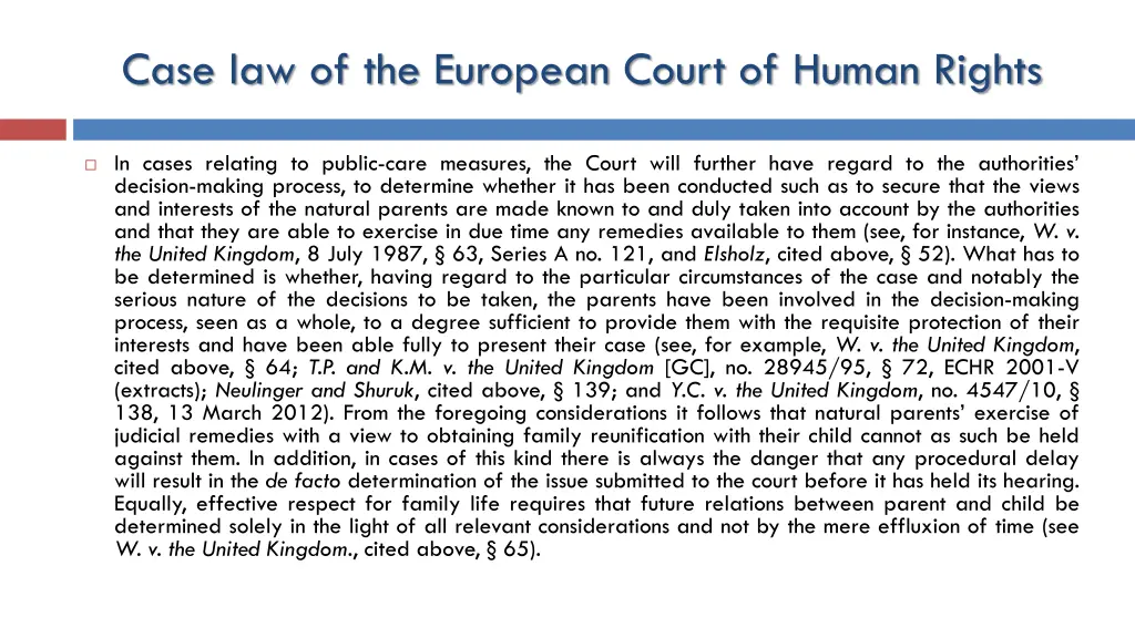 case law of the european court of human rights 8