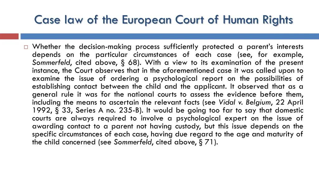 case law of the european court of human rights 9