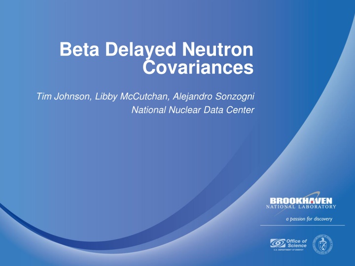 beta delayed neutron covariances