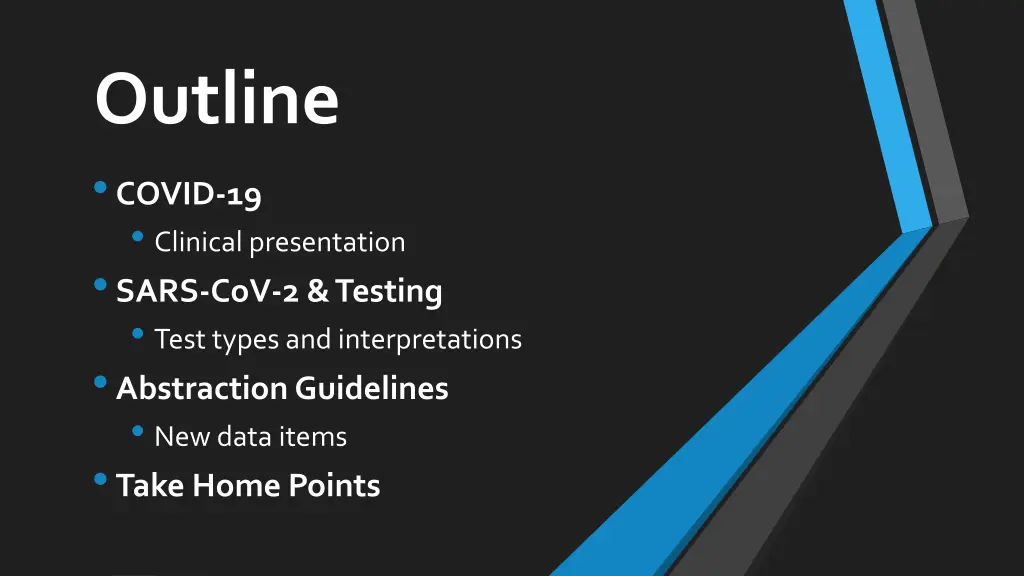 outline covid 19 clinical presentation sars