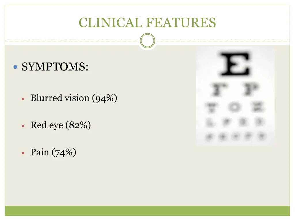 clinical features