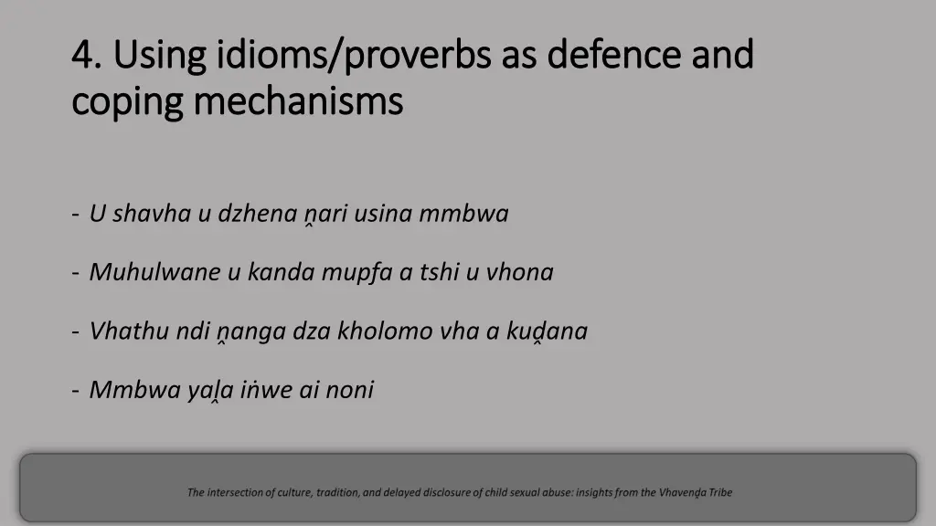 4 4 using idioms proverbs as defence and using