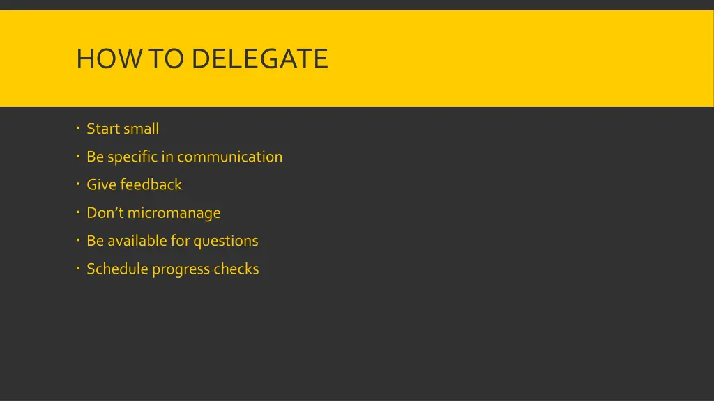 how to delegate