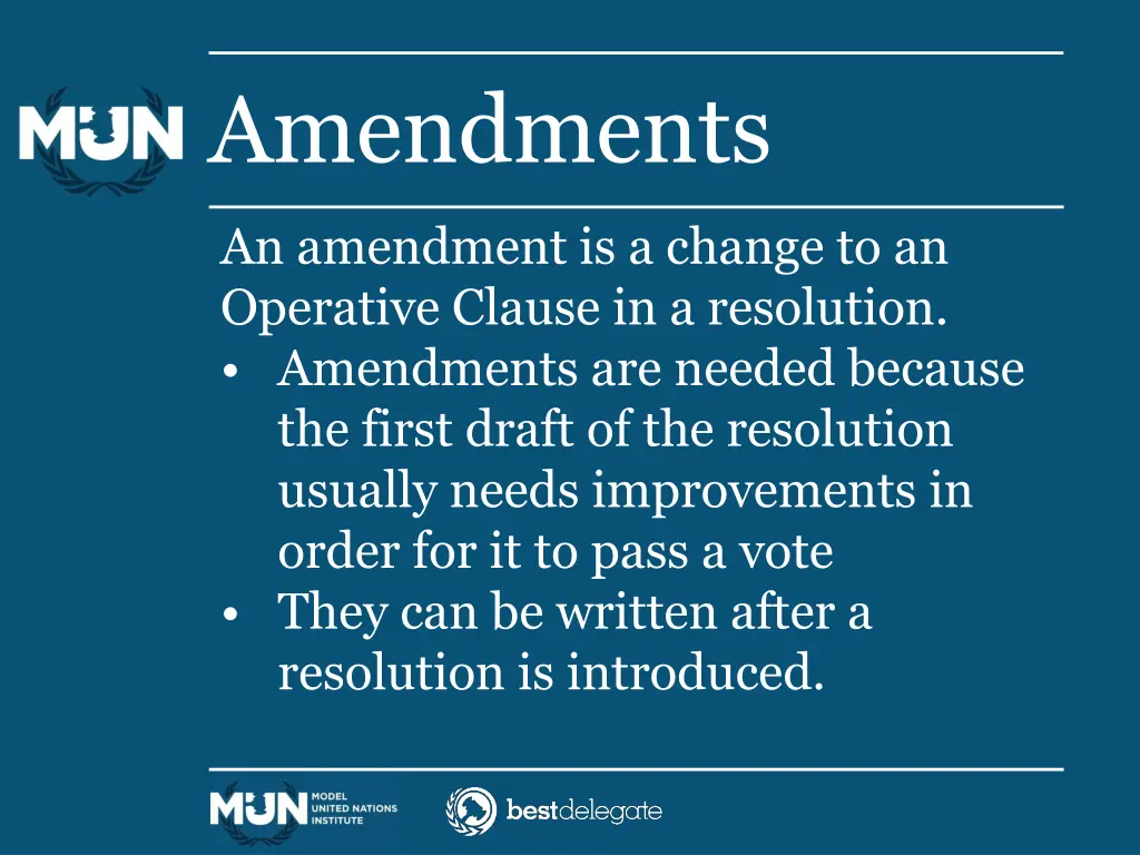 amendments