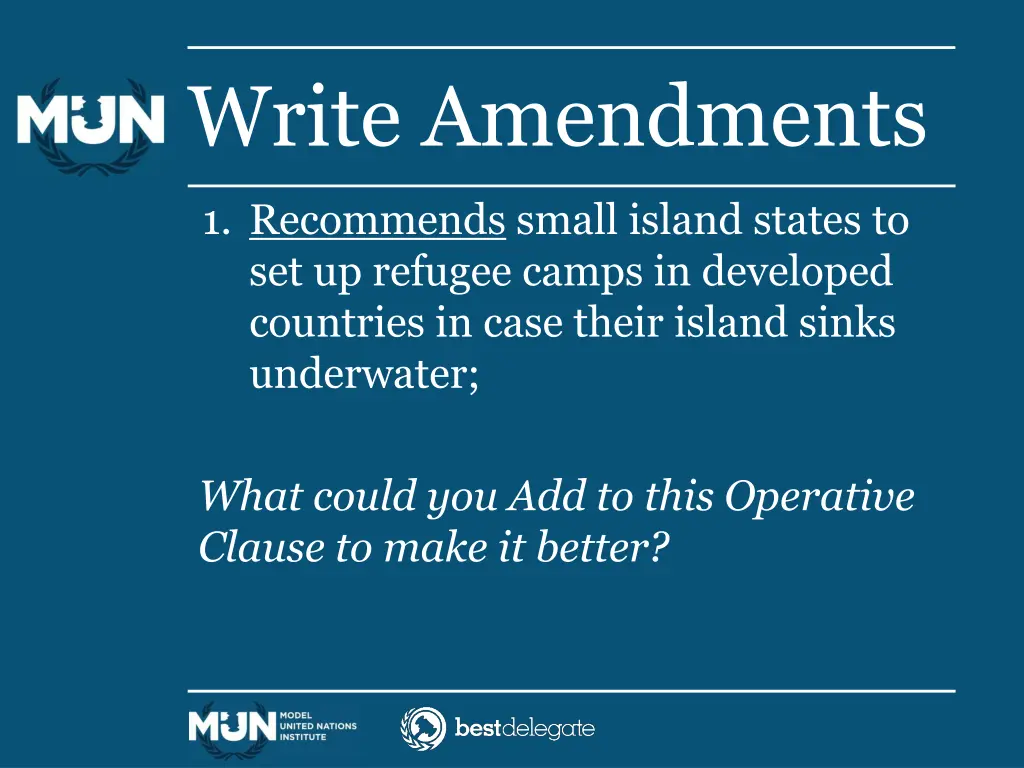 write amendments 1