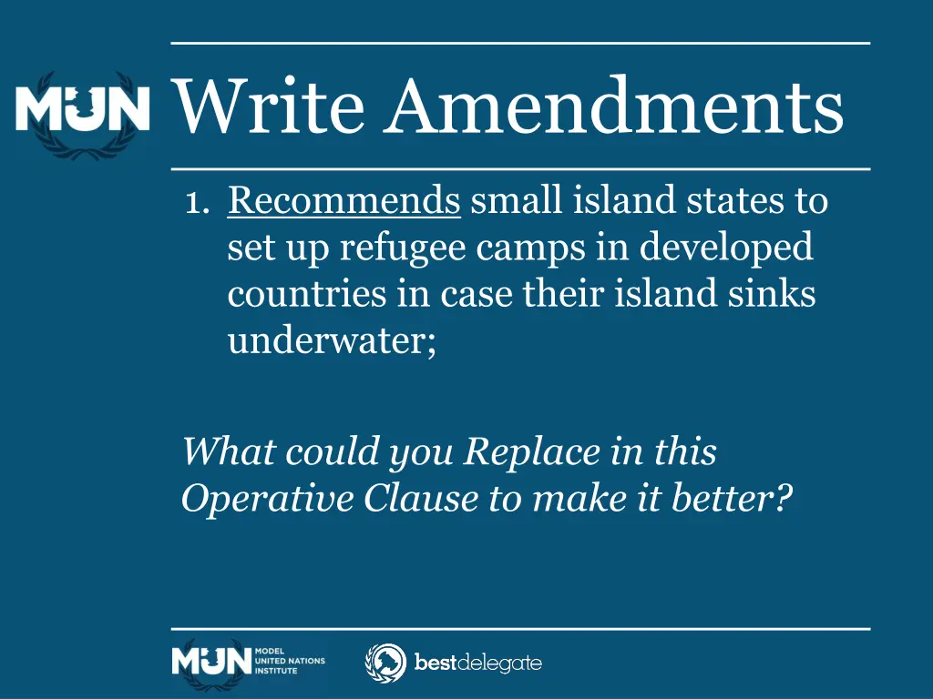 write amendments 2