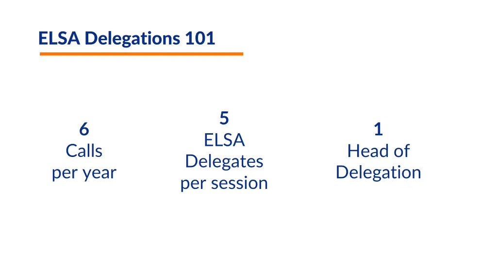 elsa delegations 101 1