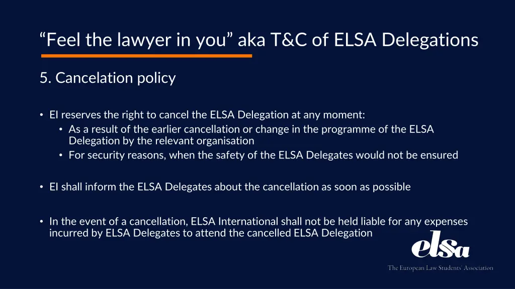 feel the lawyer in you aka t c of elsa delegations 5