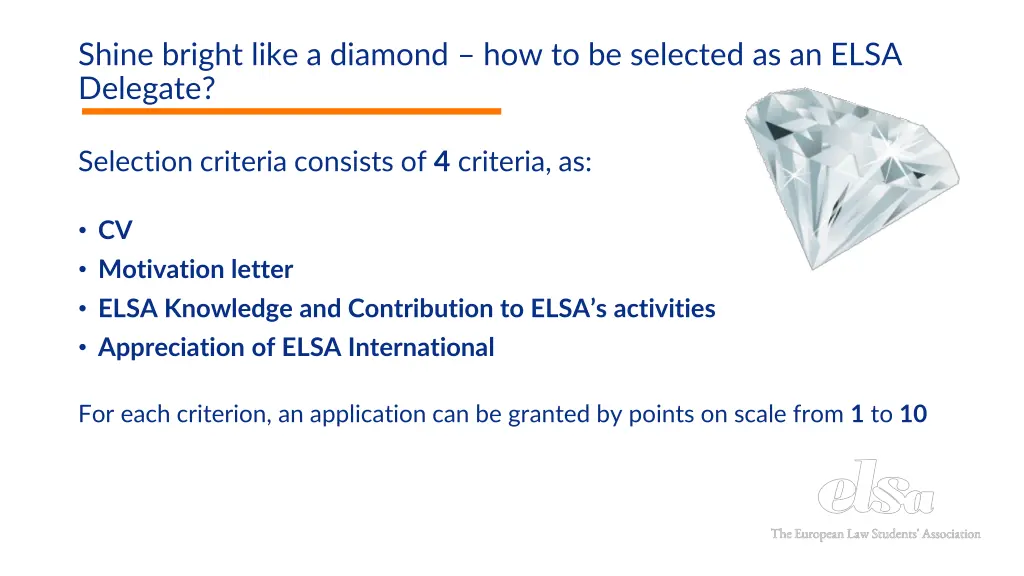 shine bright like a diamond how to be selected