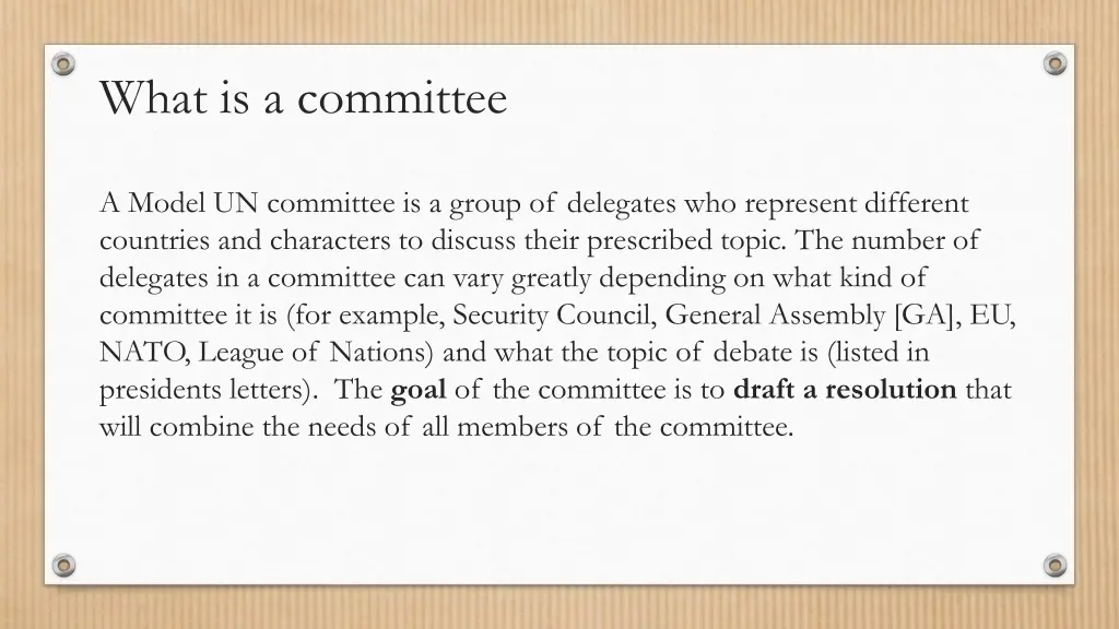 what is a committee