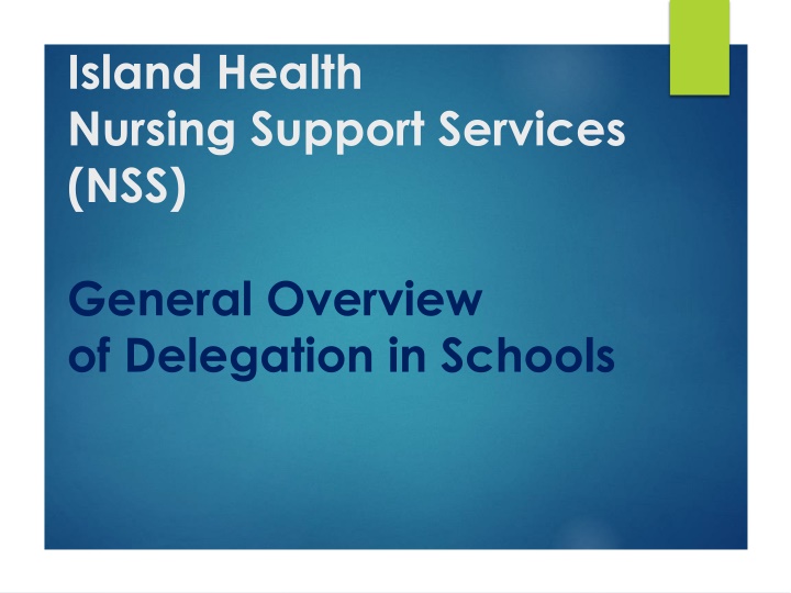 island health nursing support services nss