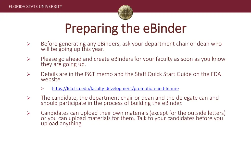 preparing the preparing the ebinder