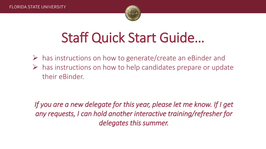 staff quick start guide staff quick start guide