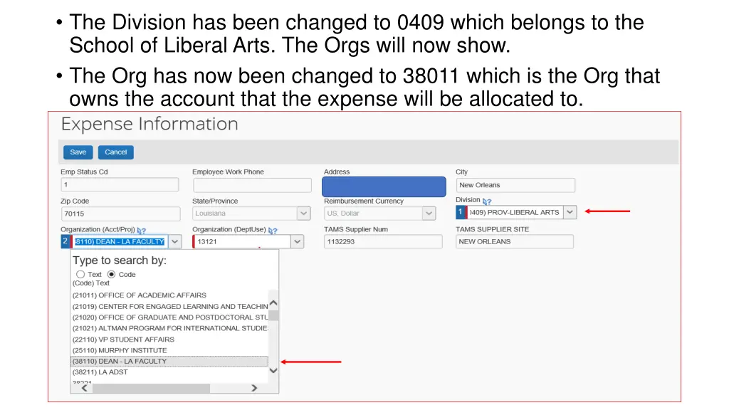 the division has been changed to 0409 which