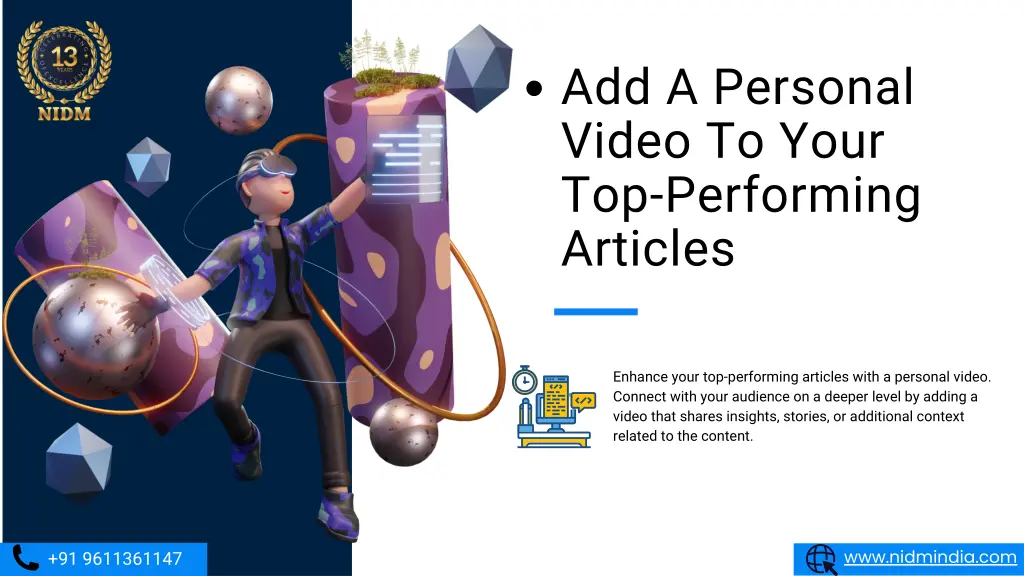 add a personal video to your top performing