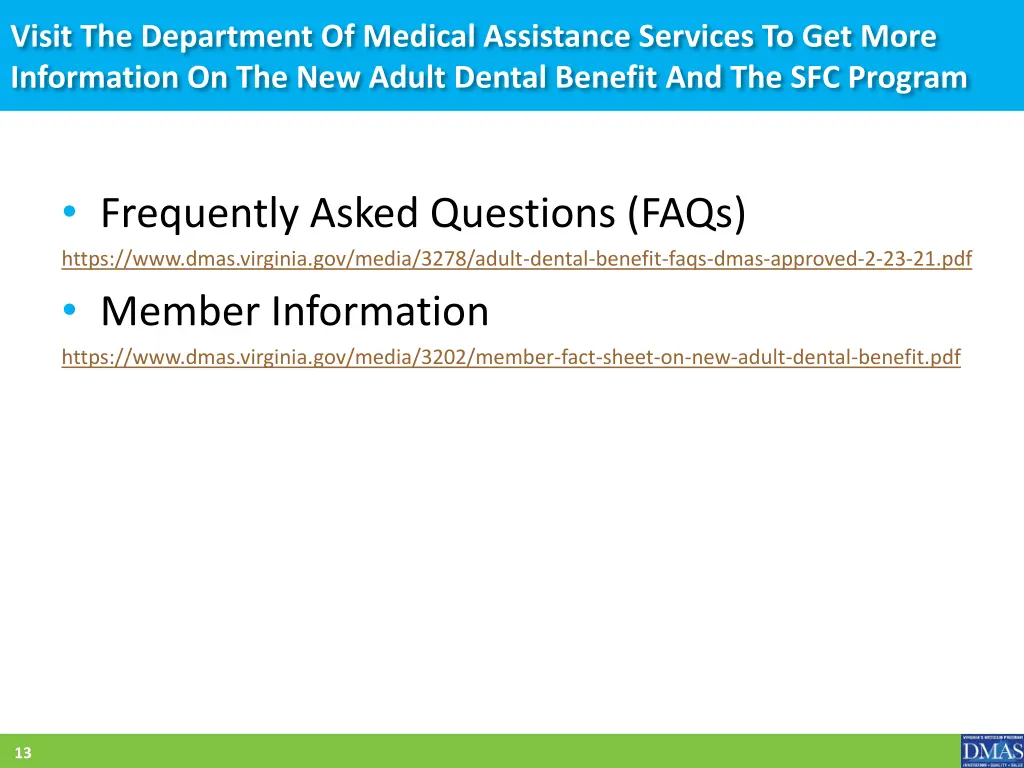 visit the department of medical assistance