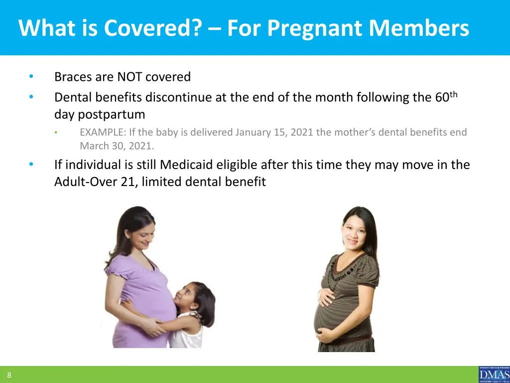 what is covered for pregnant members 1