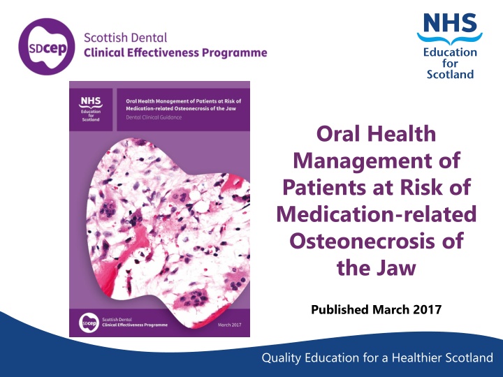 oral health management of patients at risk