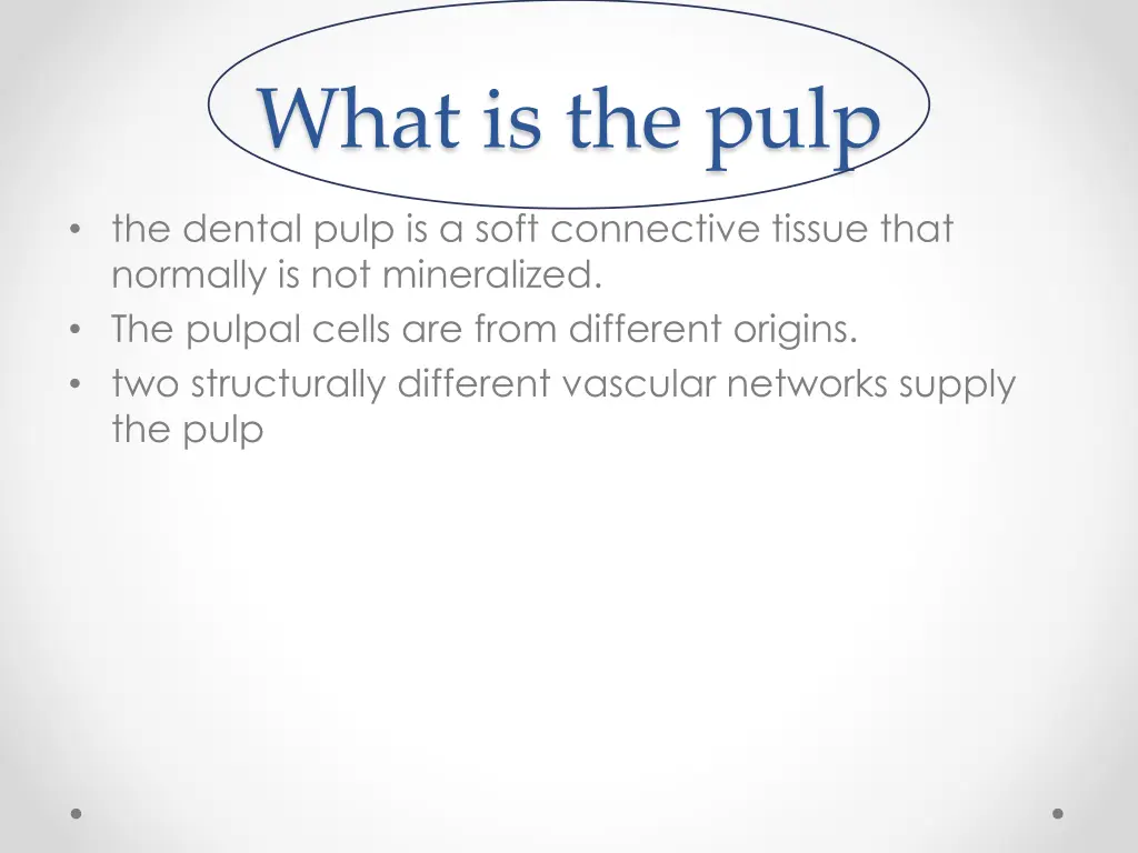 what is the pulp