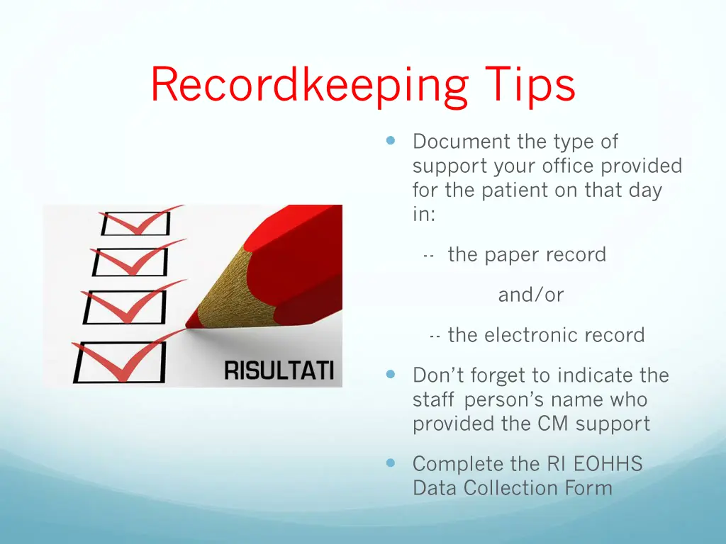 recordkeeping tips