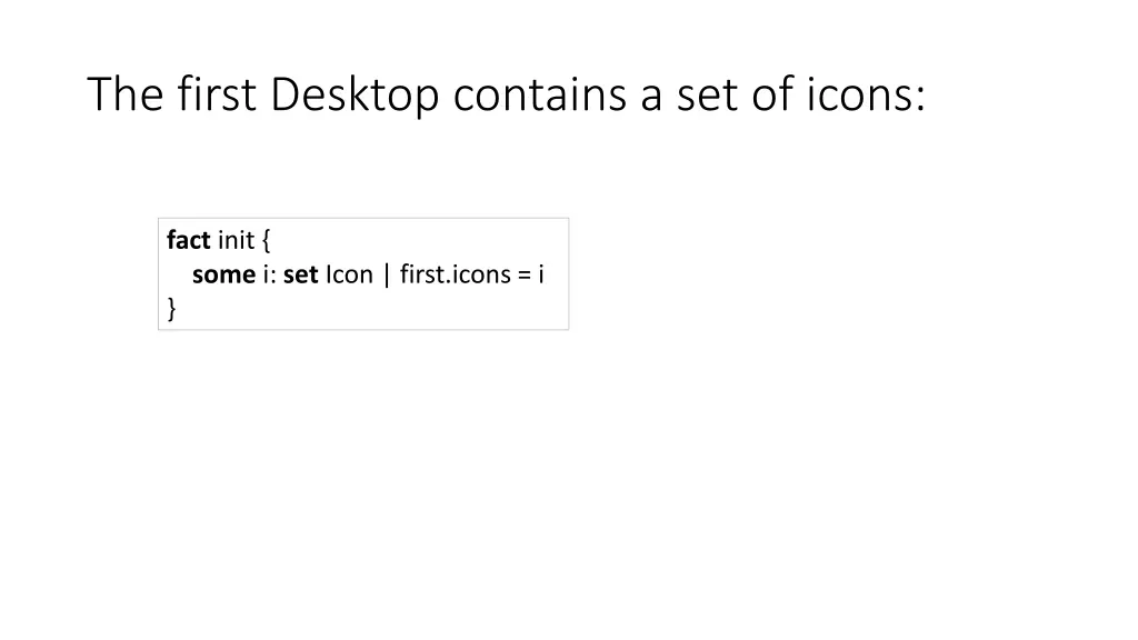 the first desktop contains a set of icons