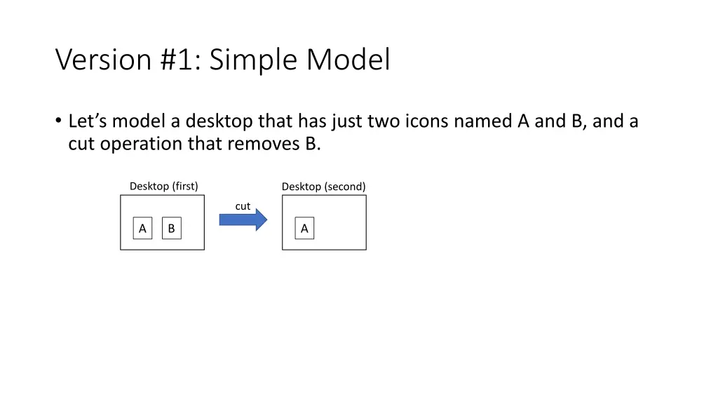 version 1 simple model