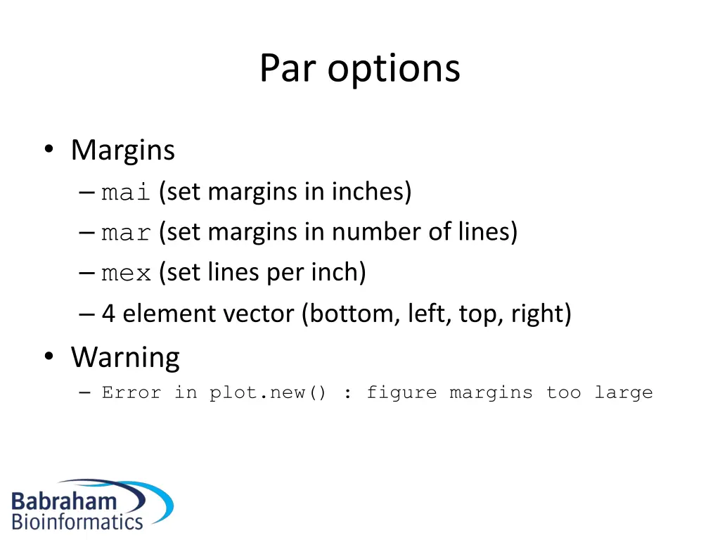 par options