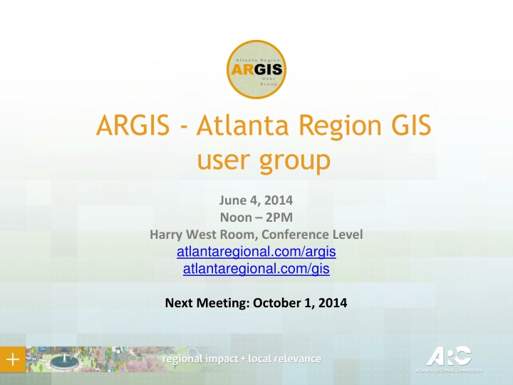 argis atlanta region gis user group