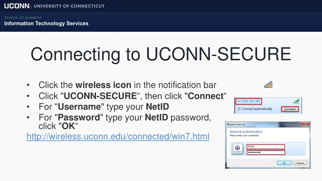 connecting to uconn secure