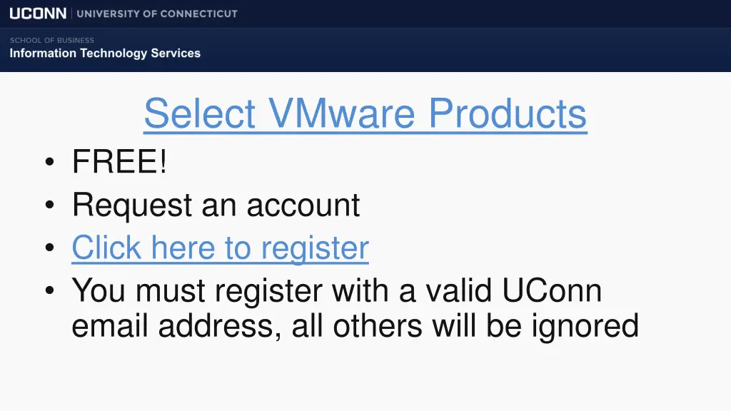 select vmware products free request an account