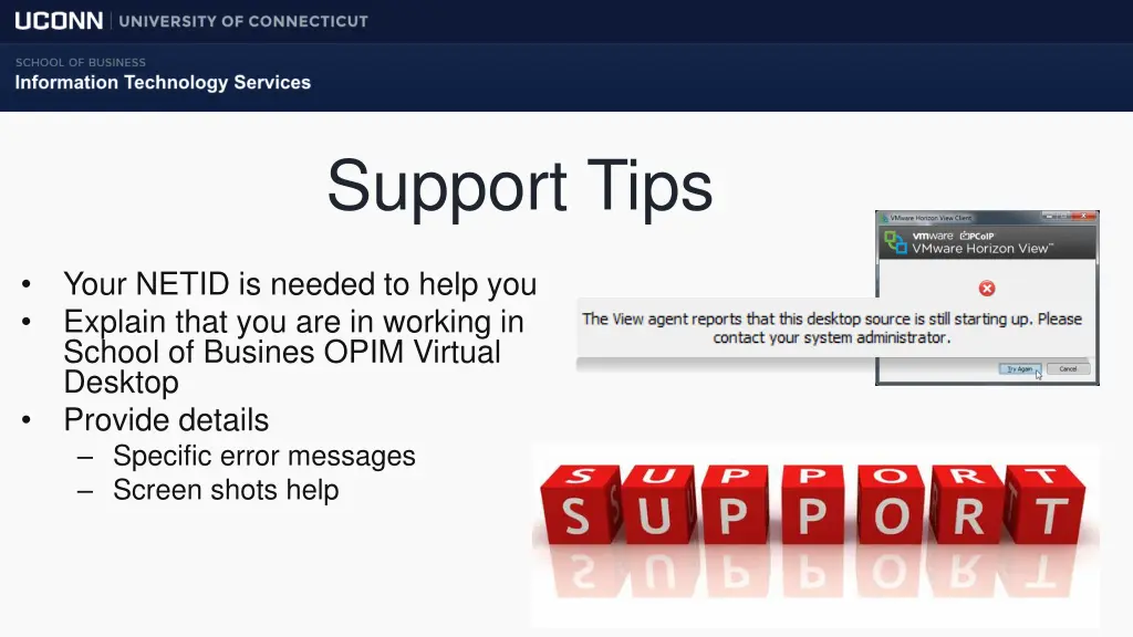 support tips