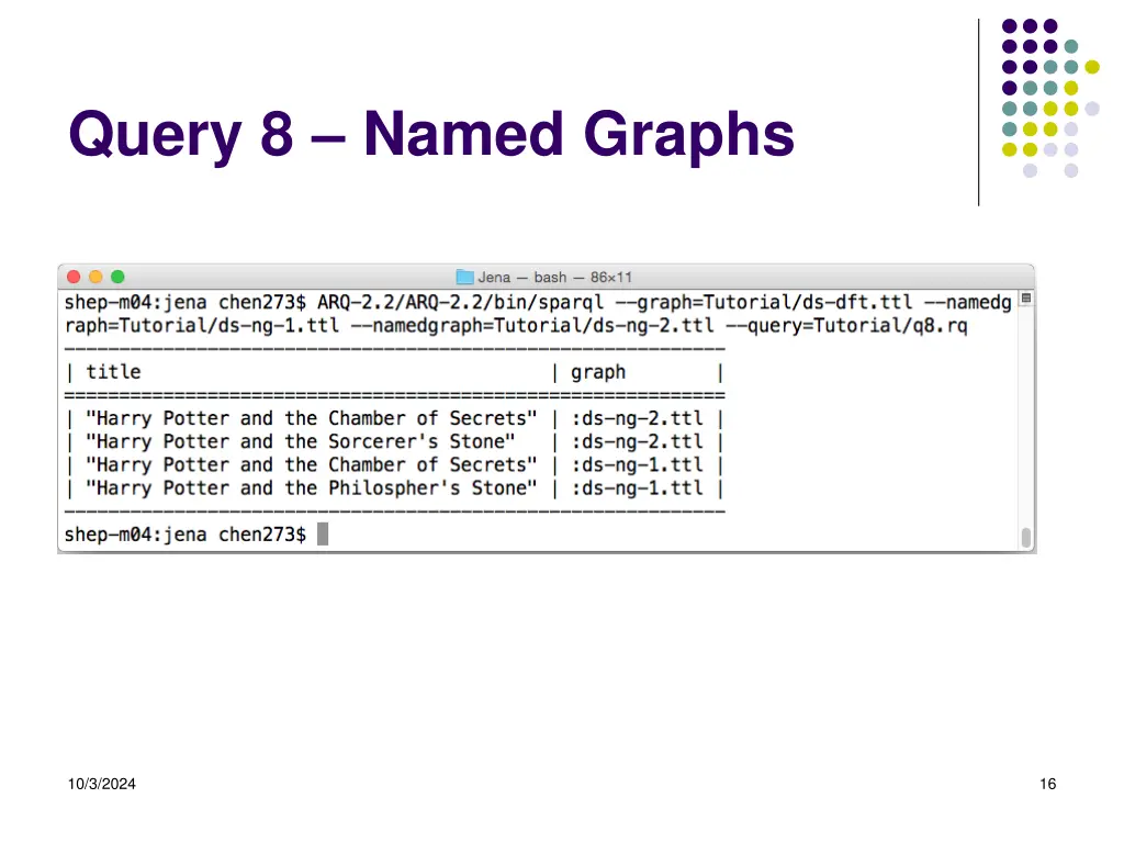 query 8 named graphs 2